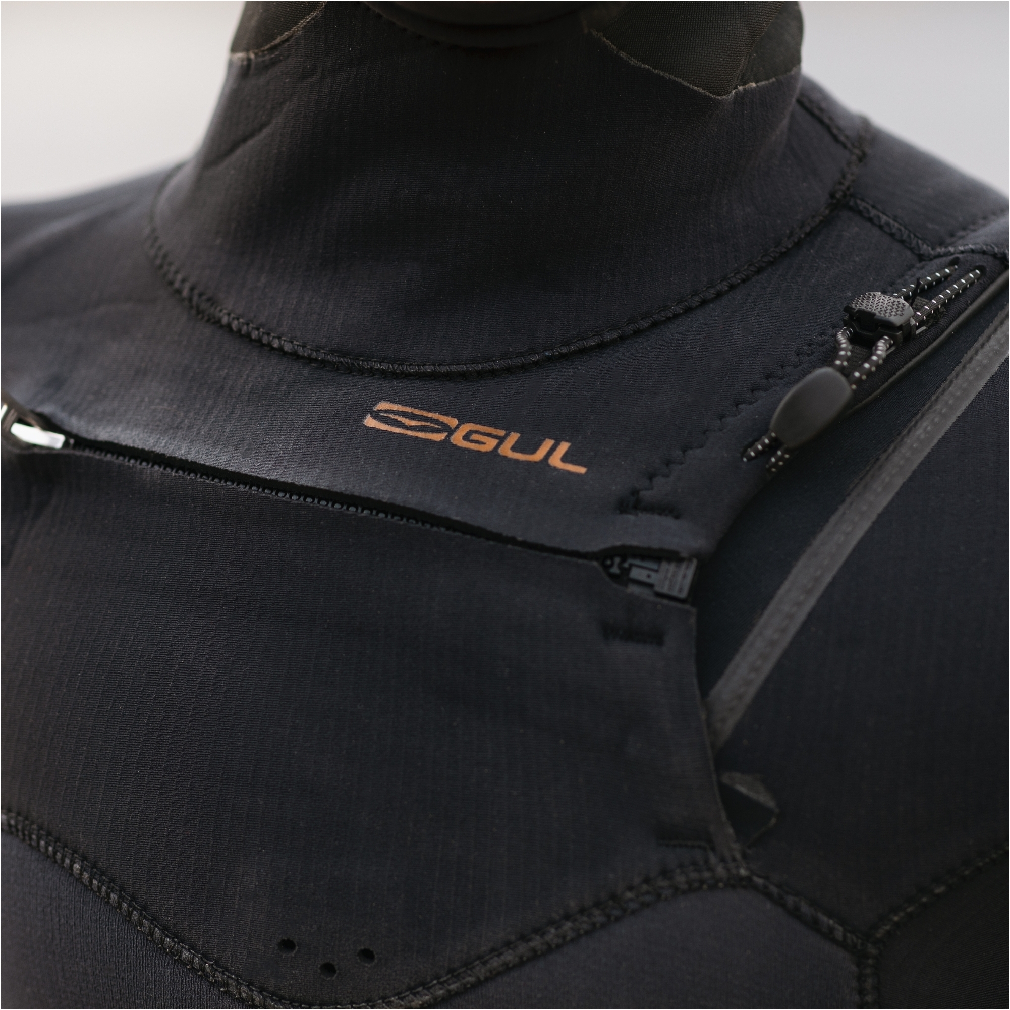 2025 Gul Mens Viper 6/5/4mm Yamamoto Hooded Chest Zip Wetsuit VR1225 - Black